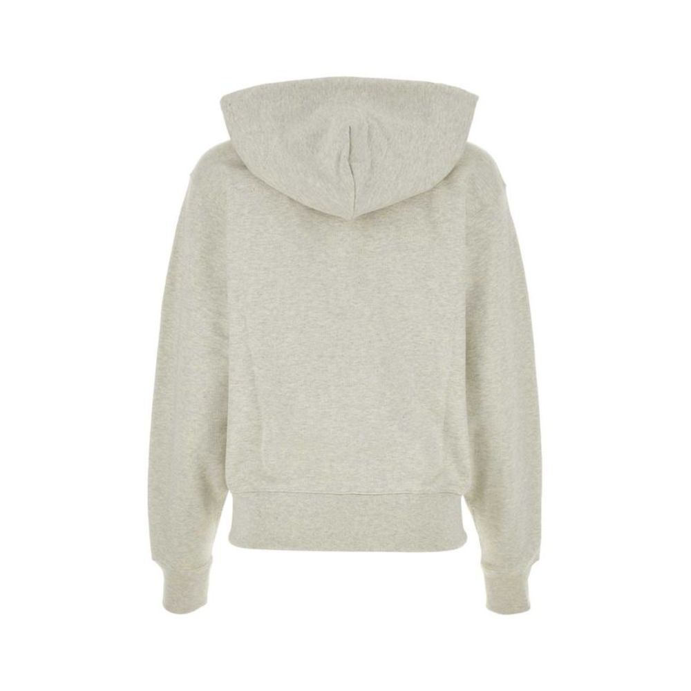 KENZO Melange Light Grey Stretch Cotton Sweatshirt - Picture 2 of 2